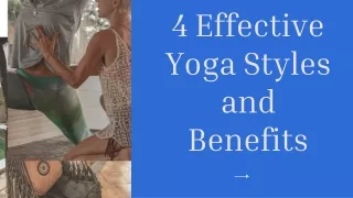 4 Effective Yoga Styles and Benefits