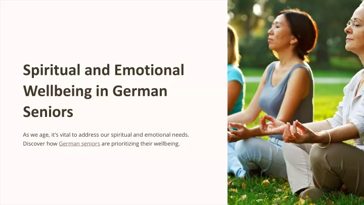 spiritual and emotional wellbeing in german