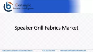 Speaker Grill Fabrics Market
