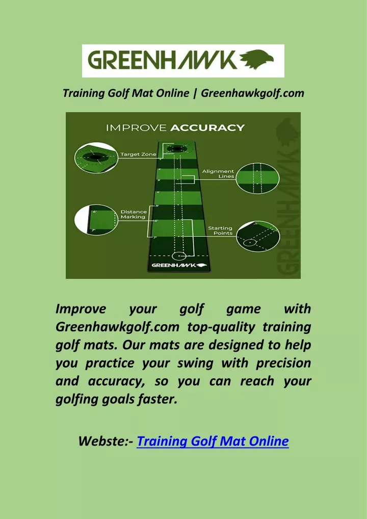 training golf mat online greenhawkgolf com