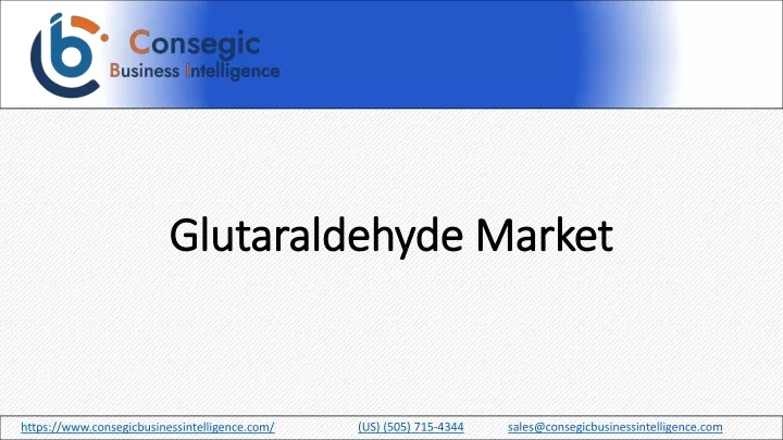glutaraldehyde market