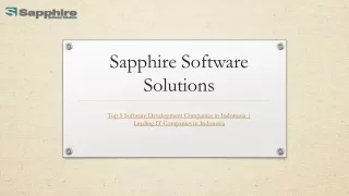 Top 5 Software Development Companies in Indonesia