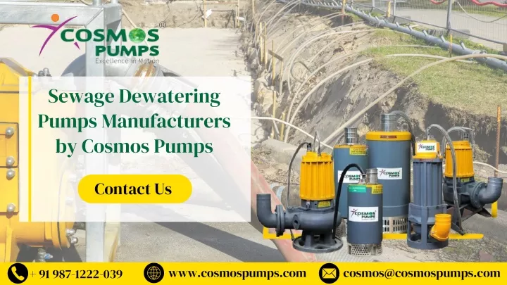 sewage dewatering pumps manufacturers by cosmos