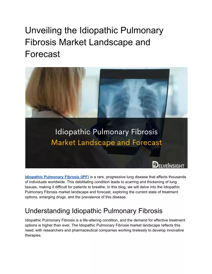 unveiling the idiopathic pulmonary fibrosis