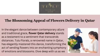 The Blossoming Appeal of Flowers Delivery in Qatar
