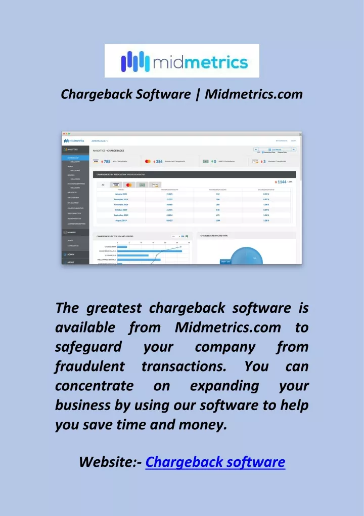 chargeback software midmetrics com