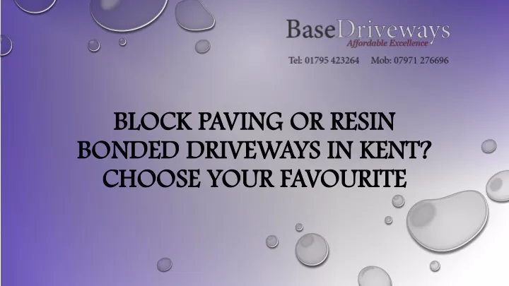 block paving or resin block paving or resin