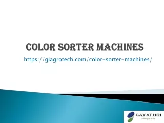 color sorter machines