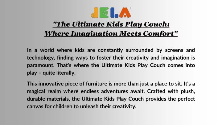 the ultimate kids play couch where imagination
