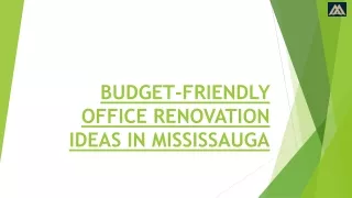 BUDGET-FRIENDLY OFFICE RENOVATION IDEAS IN MISSISSAUGA - AA