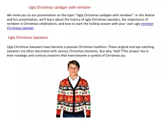 Ugly Christmas Cardigan