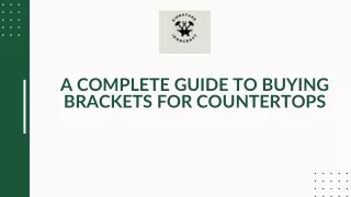 Best Brackets for Countertops