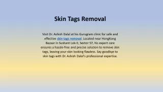 Skin Tags Removal