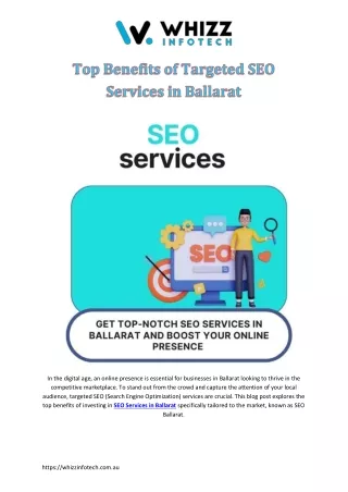 Improve your visibility online with our trusted SEO services in Ballarat