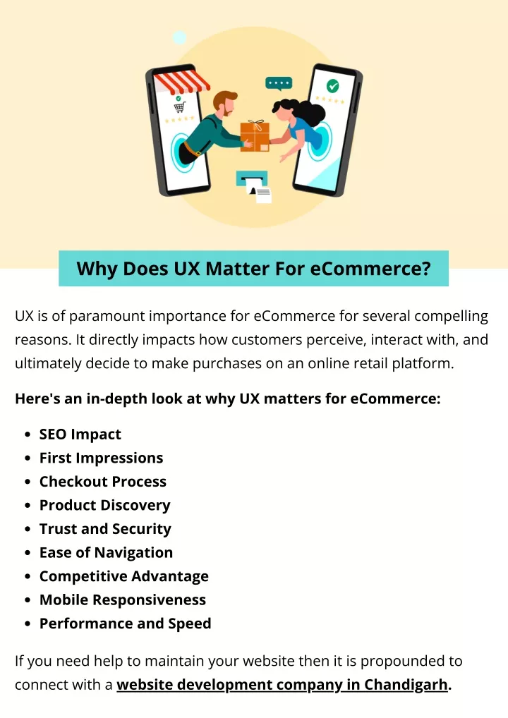 why does ux matter for ecommerce