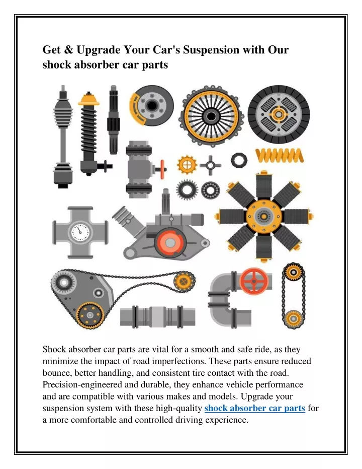 get upgrade your car s suspension with our shock