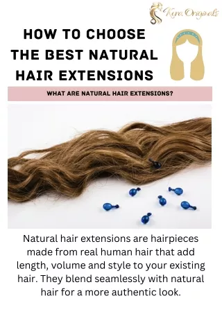 Elevate Your Hair Game With Best Natural Hair Extensions