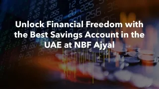 unlock financial freedom with the best savings
