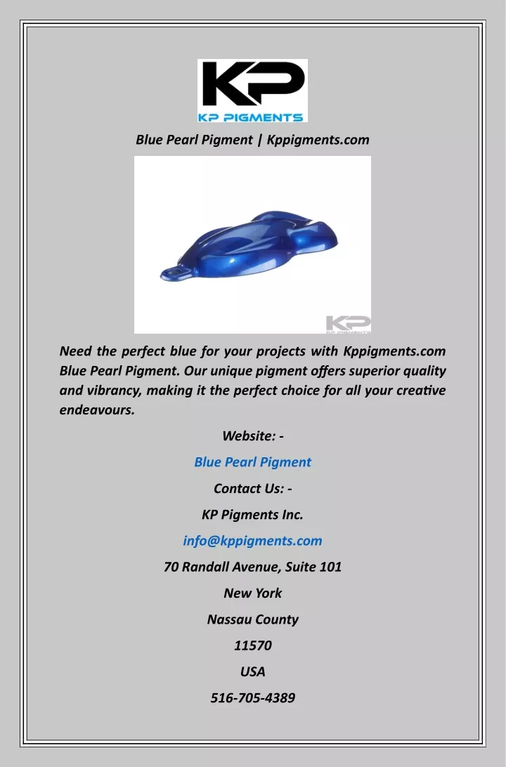 blue pearl pigment kppigments com