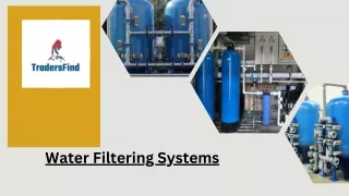 Find the Perfect Domestic Water Filtration System on TradersFind