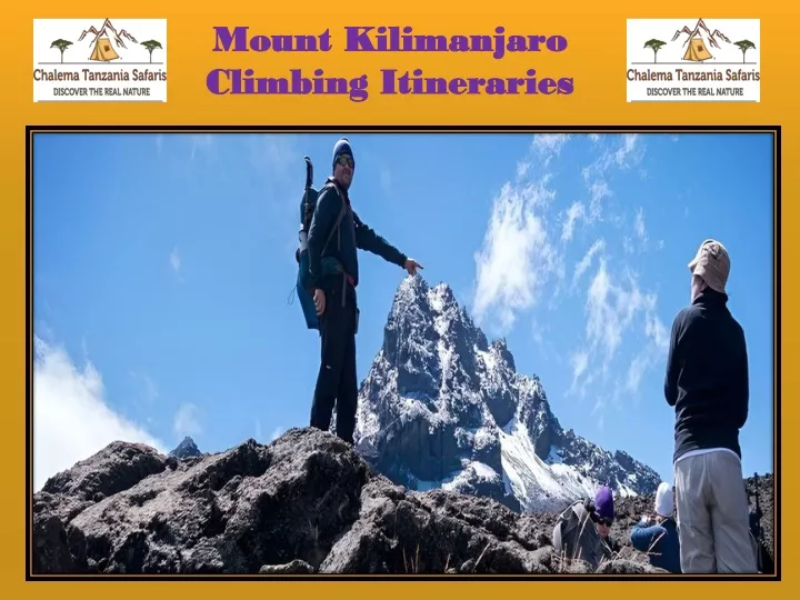 mount kilimanjaro climbing itineraries