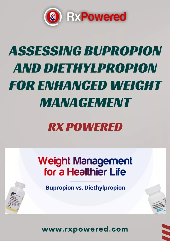 assessing bupropion and diethylpropion