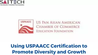 Using USPAACC Certification to Promote Diversity and Growth
