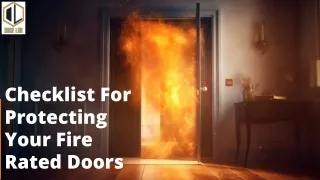 Checklist For Protecting Your Fire Rated Doors