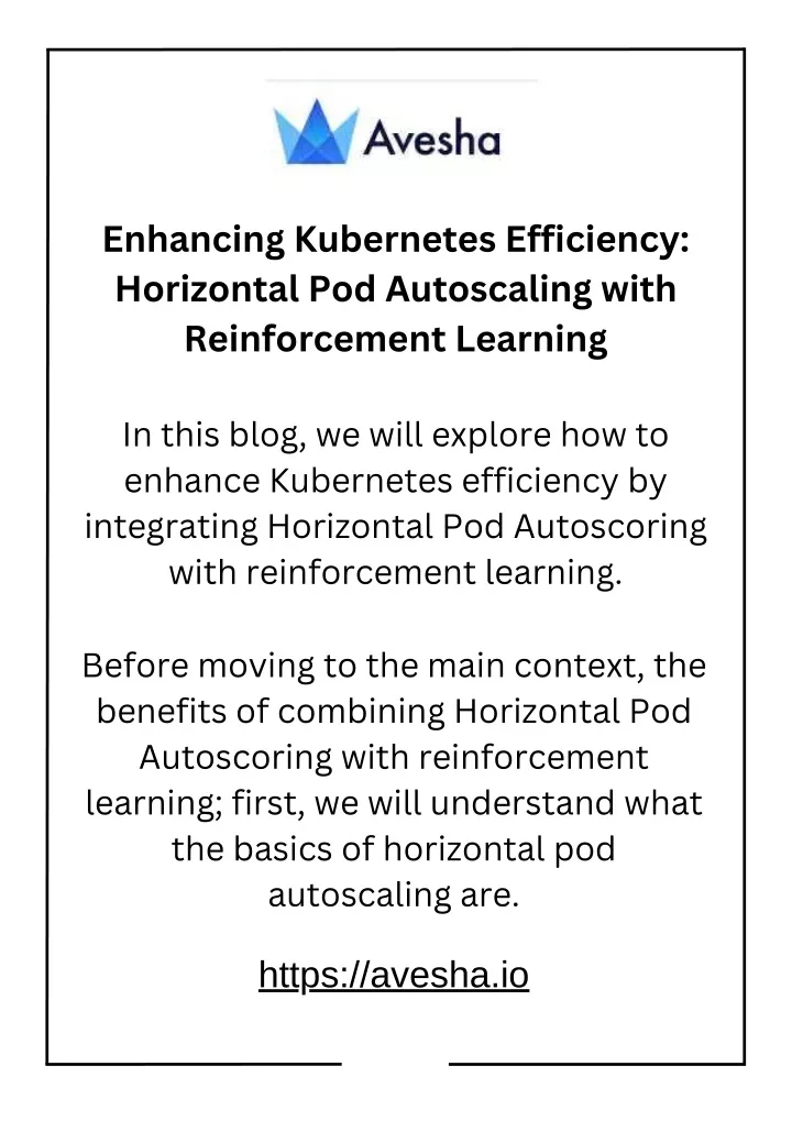 enhancing kubernetes efficiency horizontal