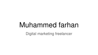 Muhammed farhan