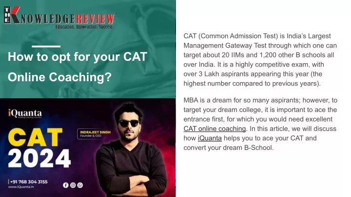 cat common admission test is india s largest