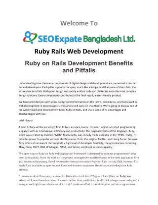 Ruby Rails Web Development