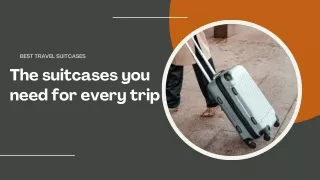 BEST TRAVEL SUITCASES