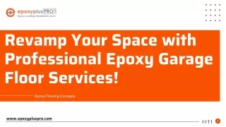 Revamp Your Space with Professional Epoxy Garage Floor Services!
