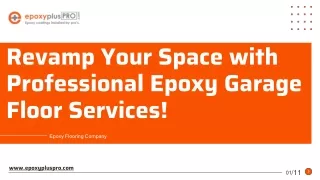 revamp your space with professional epoxy garage