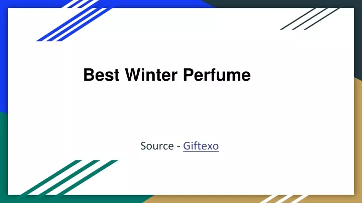 best winter perfume