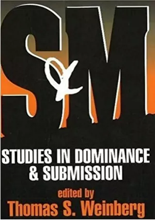 [PDF READ ONLINE] S and M: Studies in Dominance and Submission epub