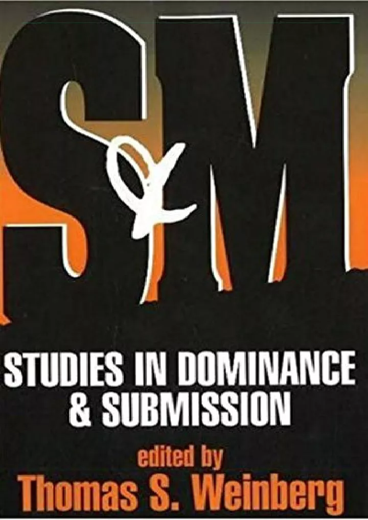 s and m studies in dominance and submission