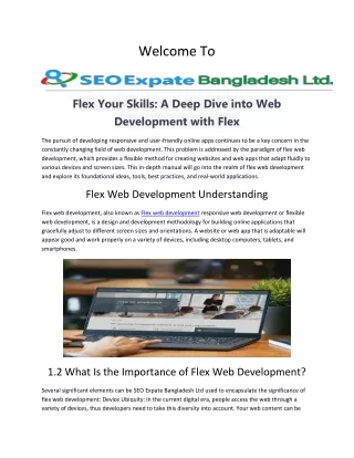 Flex Your Skills A Deep Dive into Web Development with Flex