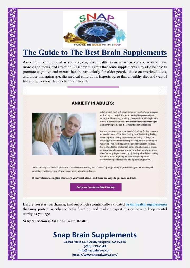 the guide to the best brain supplements
