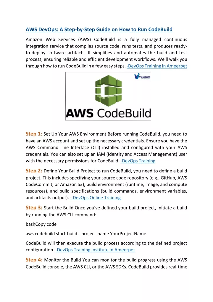 aws devops a step by step guide