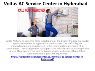 Voltas AC Service Center in Hyderabad