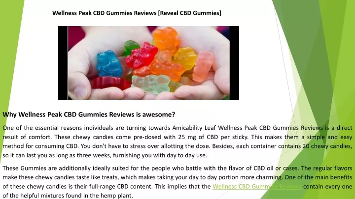 wellness peak cbd gummies reviews reveal