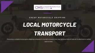 Local Motorcycle Transport