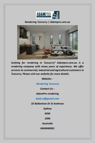 rendering tuncurry adampro com au