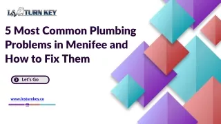 5 Most Common Plumbing Problems in Menifee and How to Fix Them