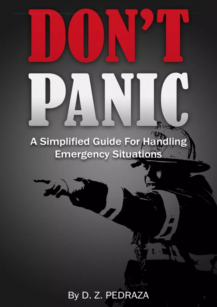 don t panic a simplified guide for handling