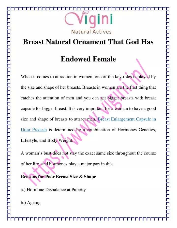 breast natural ornament that god has