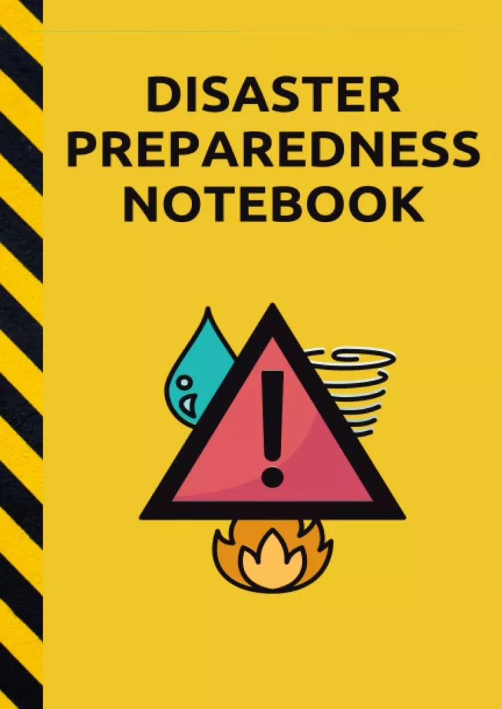 disaster preparedness notebook blank lined