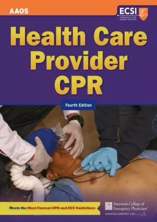 PDF KINDLE DOWNLOAD Health Care Provider CPR epub
